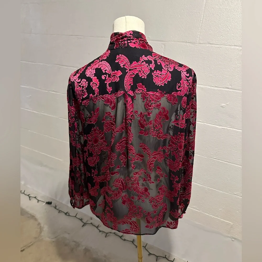 Alice + Olivia Sheer Blouse - Picture 3 of 10